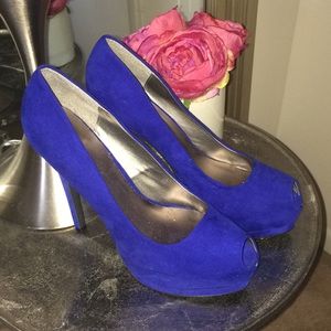 Beautiful blue high heels